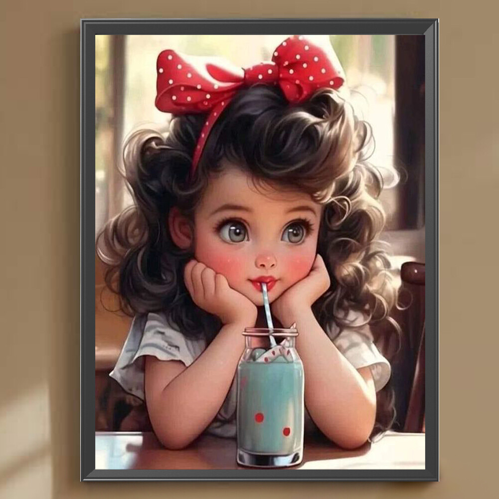 Diamond Painting Set 4er - 30x40cm DIY Diamant Malerei Mit Make-up Motiv