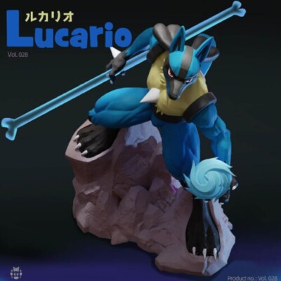 SHIBADON Studio Lucario Resin Model Painted Statue in stock H22cm Collection