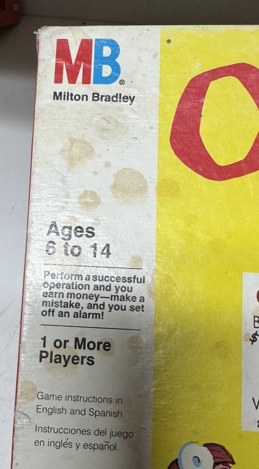 VTG Smoking Doctor Version w/ Barcode Milton Bradley Operation Game Incomplete - Image 4 of 4