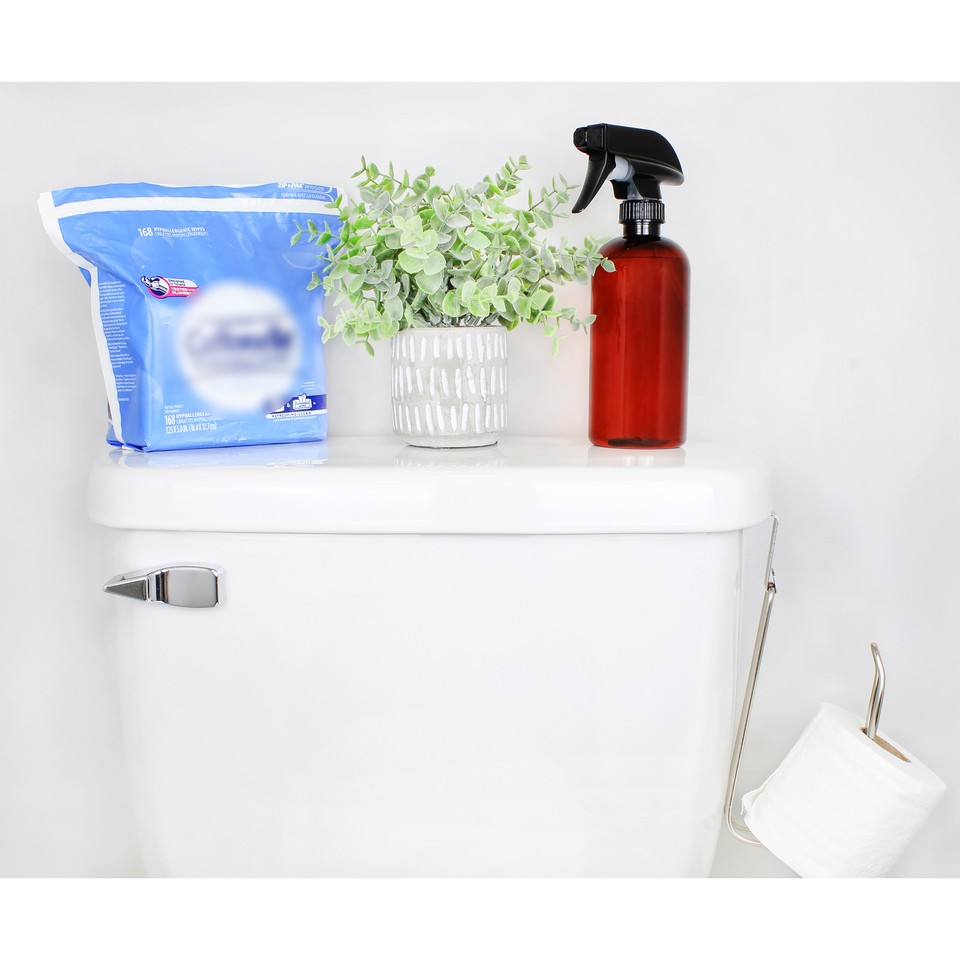 16oz Amber PLASTIC Spray Bottles w/ Mist & Stream Sprayers 6pk PET 1