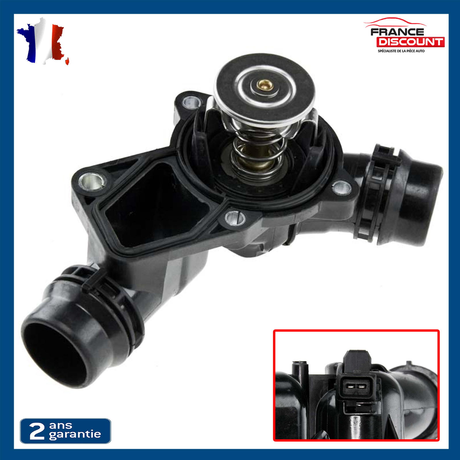 Boitier thermostat pour reparation circuit refroidissement BMW E46 E36 E60