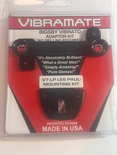 NEW Vibramate V7 BLACK fits Bigsby B7-B EZ 6" Mount Kit 4 Les Paul Guitars