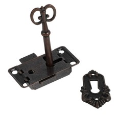2 Sets vintage wardrobe locks Cabinet Door Lock Jewelry Box Hasp Vintage
