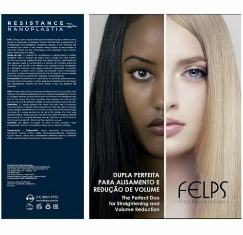 Felps Omega Zero Resistance Nanoplastia Brazilian Keratin Treatment 1L 34fl  oz