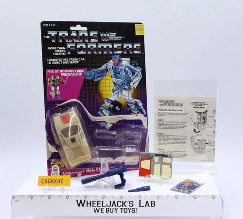 Breakdown 100% Complete W/CARDBACK & BUBBLE 1986 G1 Transformers Vintage