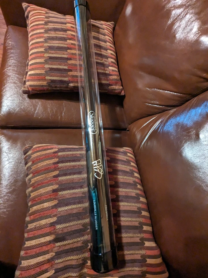 Albert Pujols H&B Louisville Slugger Silver Bold Signature Certificado TriStar Foto 4 de 4