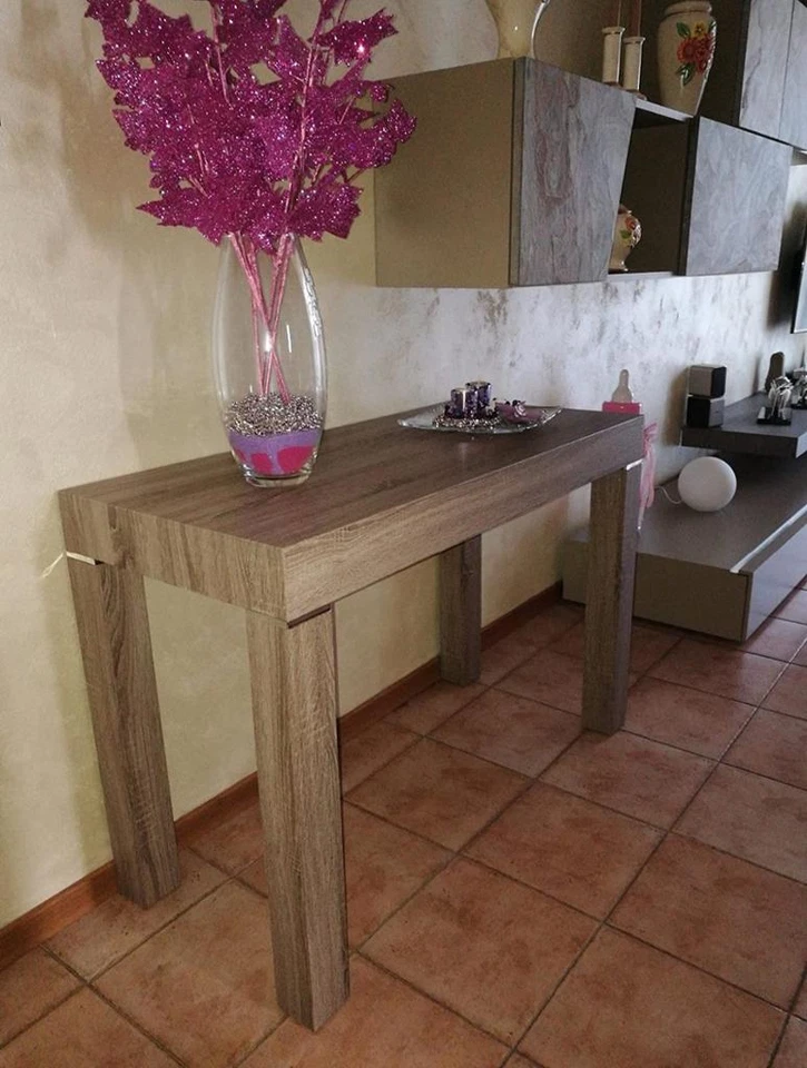 Tisch Konsole Ausziehbar Platzsparend Turteltaube Modern Halle Design - Bild 2 von 4