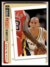 1996-97 Collector's Choice #365 Reggie Miller Assignment Jordan
