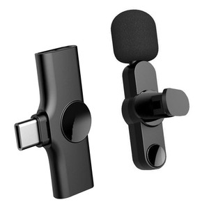 Type-C Sans fil Lavalier Microphone Audio Enregistrement Radio Annulation du bruit