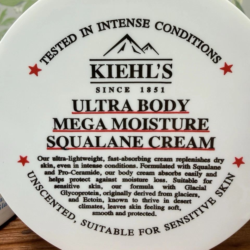 Kiehl’s Ultra BODY MEGA MOISTURE Squalane Cream 8.4 oz / 250mL  Sealed NEW - Image 4 of 4