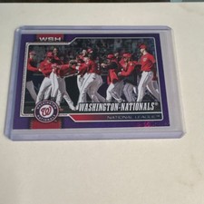 Topps 2024 Series 1 Washington Nationals #266 Serial Numbered MLB Baseball Card