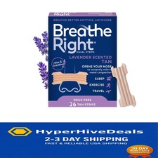Instant Relief Nasal Strips with Lavender Aroma - 50% Stronger for Better Sleep