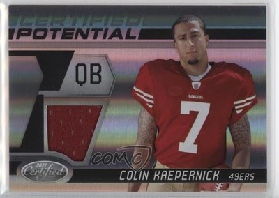 2011 Certified Potential Materials 50/250 Colin Kaepernick #10 Rookie RC ex0
