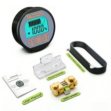 AILI Battery Monitor with Shunt, 8-120V up to 500A Voltage Current Meter, Sta...
