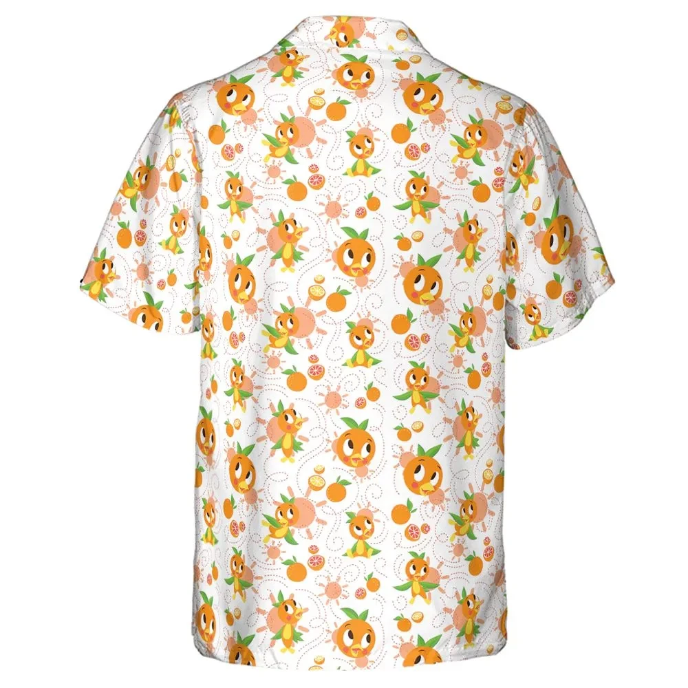 Hello Sunshine Orange Bird Hawaiian Shirt
