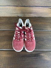 Adidas Kids Gazelle Burgundy Suede Low Top Sneakers Shoes Size 4 Youth CQ2874