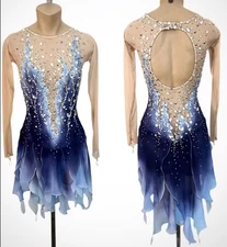 ice figure skating competition dress Gymnastics costume dance Dress dyeing