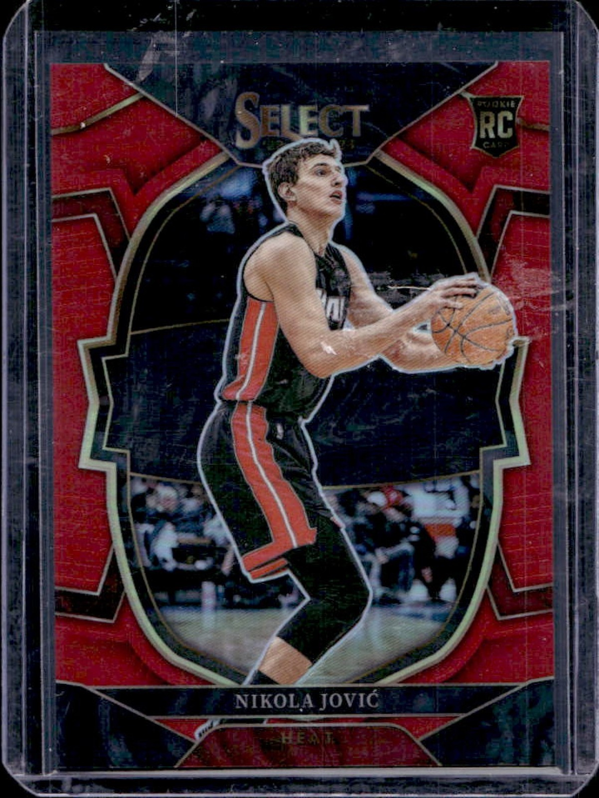 2022-23 Select Nikola Jovic RC Red Prizms Concourse #82/199 Heat