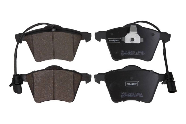 Plaquettes de frein MAXGEAR réduction bruit pour frein à disque