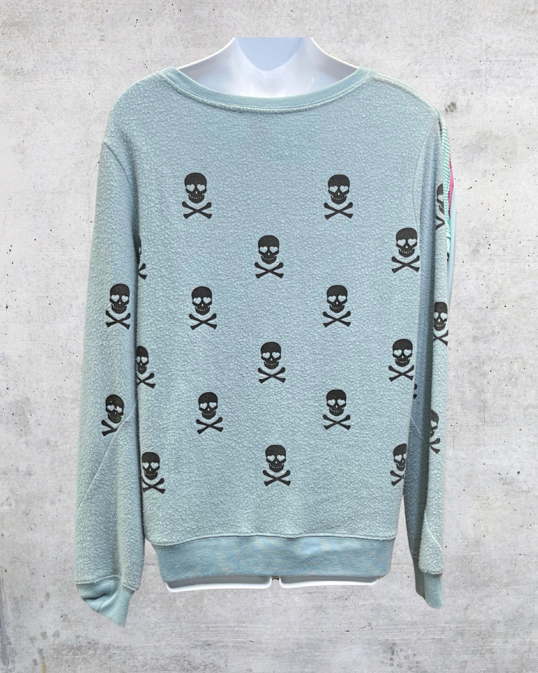 Workshop Republic Skull Print Pullover Sweatshirt… - image 5