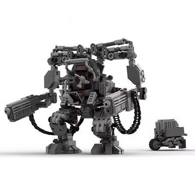 712PCS Sci-Fi Heavy Armor Mecha Robot Building Blocks MOC DIY Kit Compatible