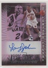 2019-20 Panini Illusions Trophy Collection Signatures Larry Johnson Auto 5w7