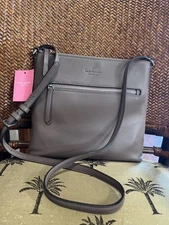 NWT Kate Spade Jackson Brownstone Top Zip Crssbody