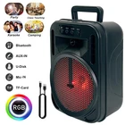 Portable Bluetooth Speaker 6.5in Sub Woofer Heavy Bass Stereo Sound System Party