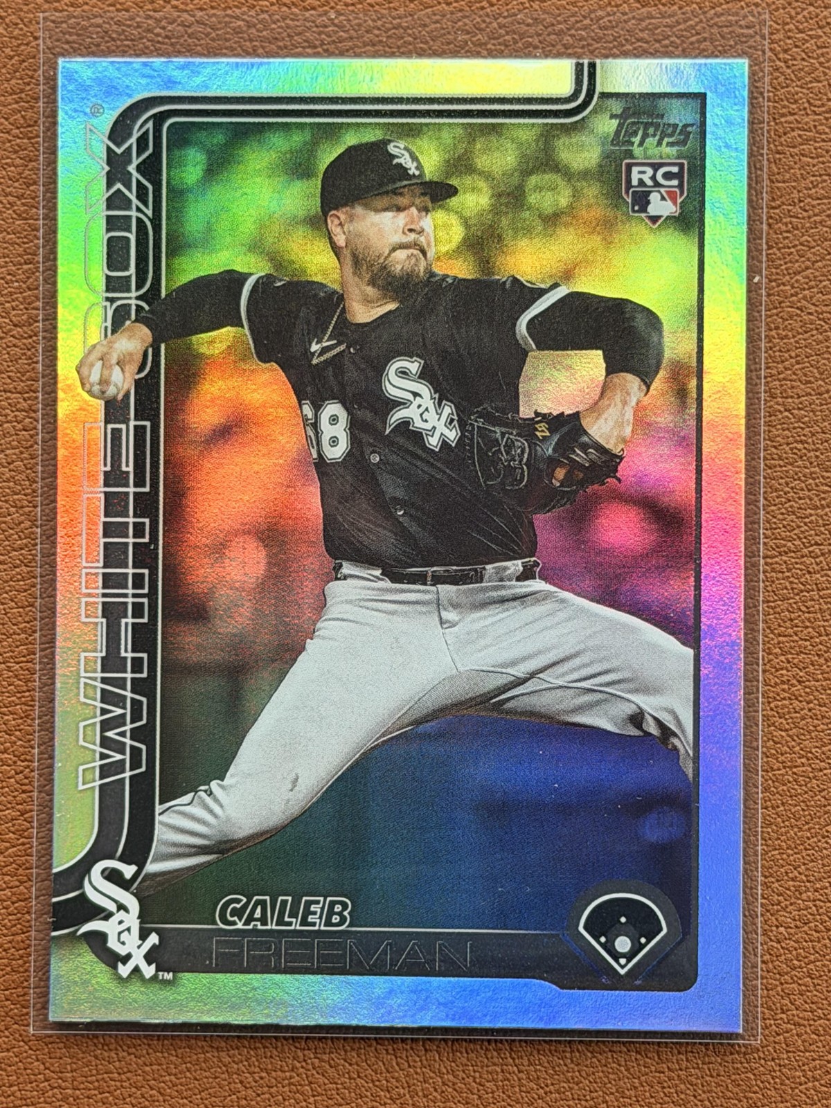 2025 Topps Update Caleb Freeman #US253 Rainbow Foil RC Chicago White Sox
