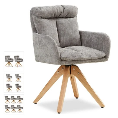 Stuhl Esszimmer Polsterstühle Set Esszimmerstühle drehbar Armlehne Homestyle4u - Bild 1 von 4