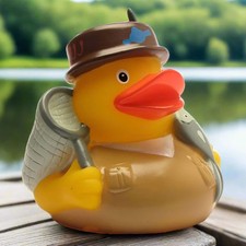 Angler Rubber Duck Ducking Jeeps Fisherman Fly Fishing - Fast US Shipping