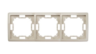 Simon Basic Standard Dreifachrahmen universal beige BMR3/12