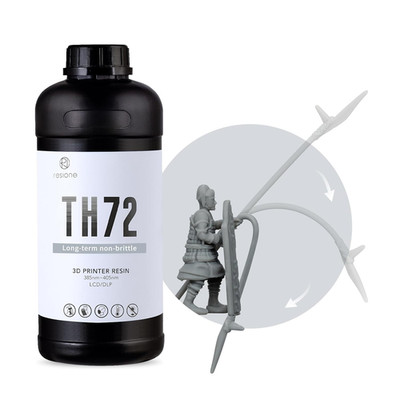 TH72 Flexible Tough 3D Printer Resin, High Impact Resistance, Long-Lasting Tough