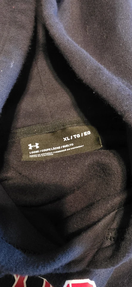 Sudadera con capucha Texas Tech Red Raiders Under Armour para hombre XL negra polar Foto 4 de 4