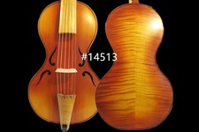 CANZONE Maestro stile barocco 6 corde 16 pollici Viola da Gamba, retro fiammato #14513