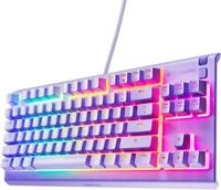 New! SteelSeries Apex 3 TKL Wired Membrane Quiet Gaming Keyboard - Lavender Pink