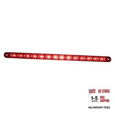 38947B 12" 14 LED Stop, Turn and Tail Light Bar LED/Lens Red