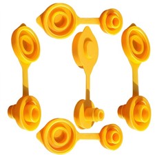 5 Pack Universal 8mm Gas Can Vent Caps Yellow Replacement For Fuel Jug Cans