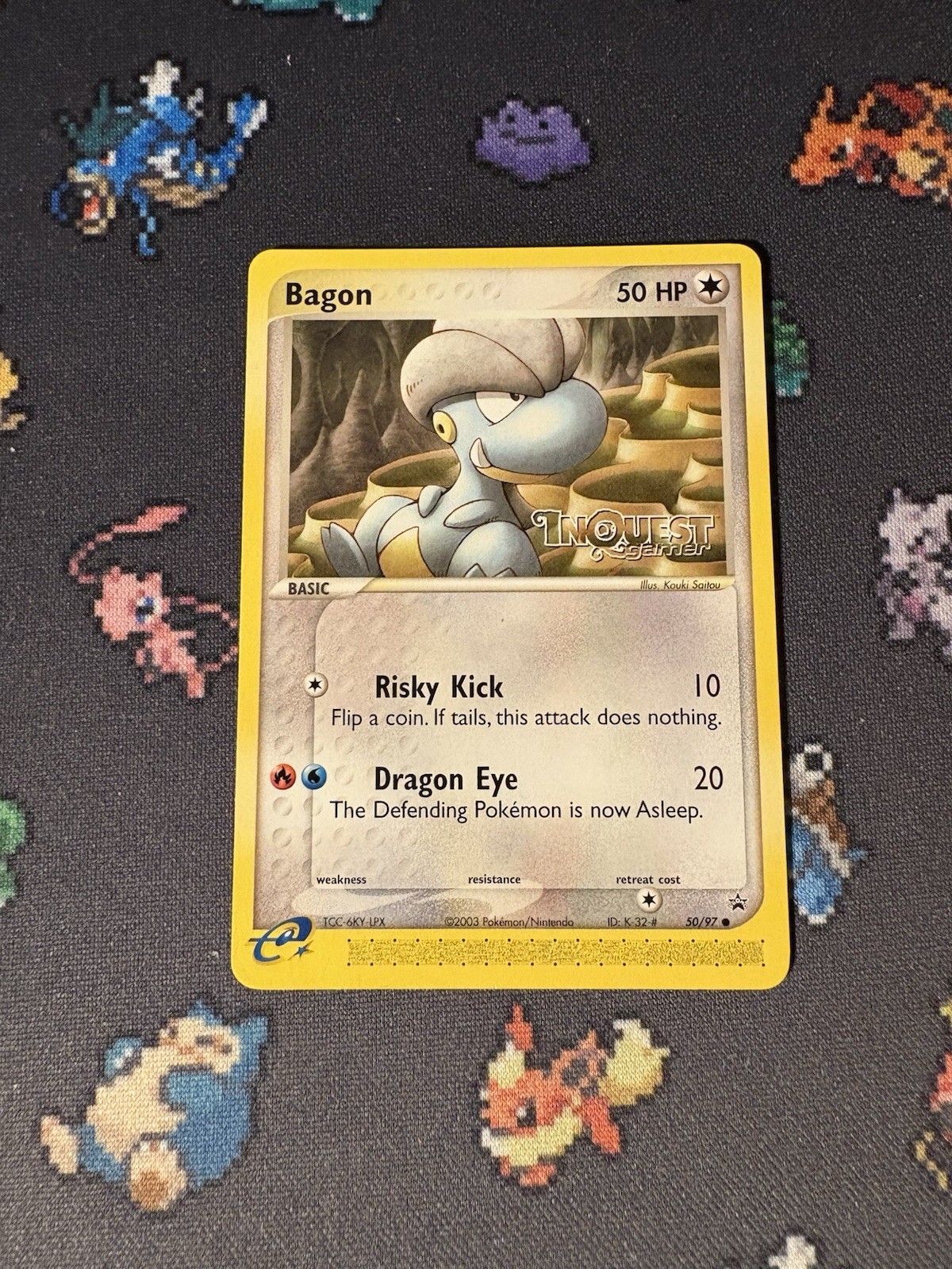 Pokémon Cards Bagon 50/97 Inquest Gamer STAMPED Promo - (NM)