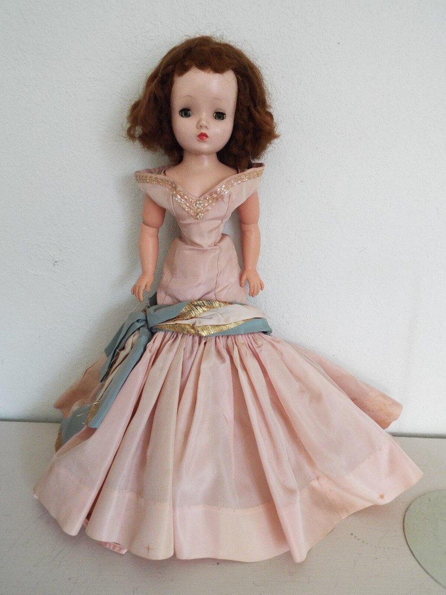 Vtg Madame Alexander Cissy, 1955 Pink Torso Dress, Project Doll | eBay