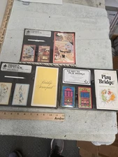 lot of 3, bridge giftpack, playing cards, pencil, scorecard, hoyle b