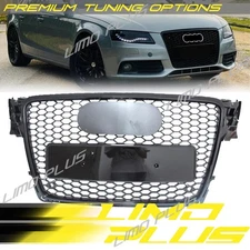 RS4 Style Honeycomb Mesh Front Grille for Audi A4 A4 Quattro S4 B8 09-12