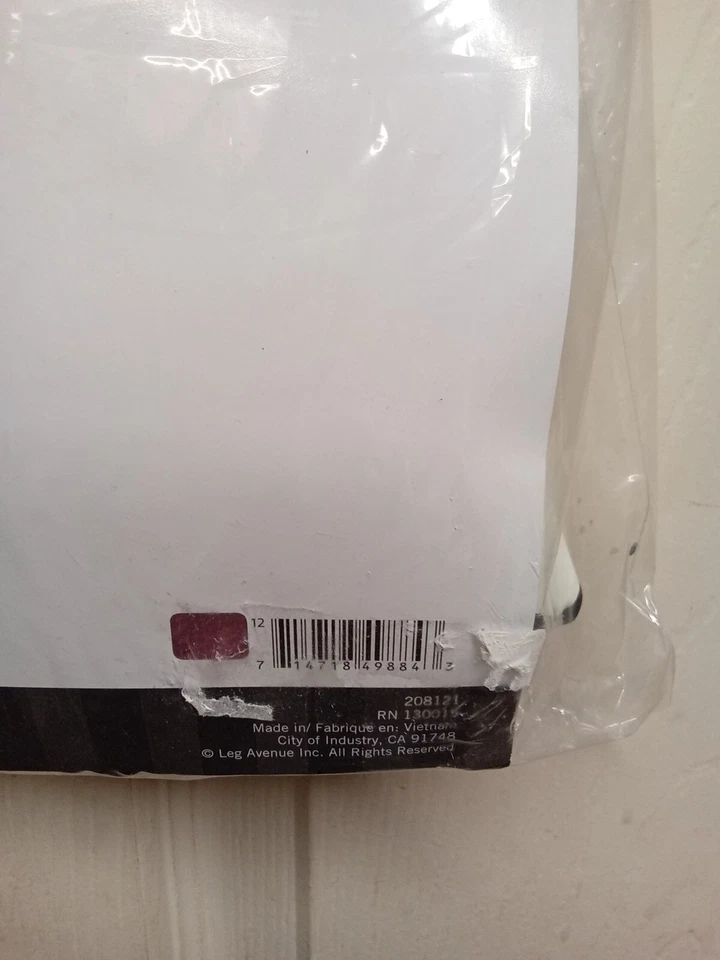 Sexy Leg Avenue Mujer Estampado Esqueleto Catsuit Disfraz TALLA S/P Foto 3 de 4