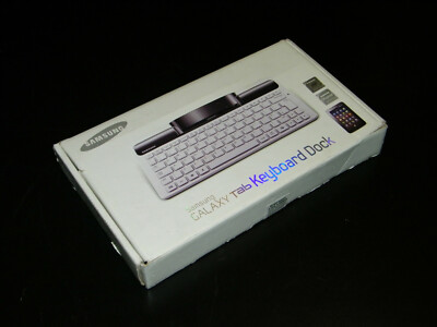 Samsung Galaxy Tab Keyboard Dock Tastatur Model ECR-K10DWE gute Zustand     **15