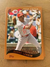 3x BARRY LARKIN 2020 Topps Baseball BASE LOT (2002 style) #266