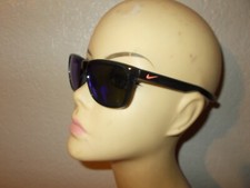 Nike M EV0989 410 Midnight Navy Transparent Frame Blue Mirror Lenses Sunglasses