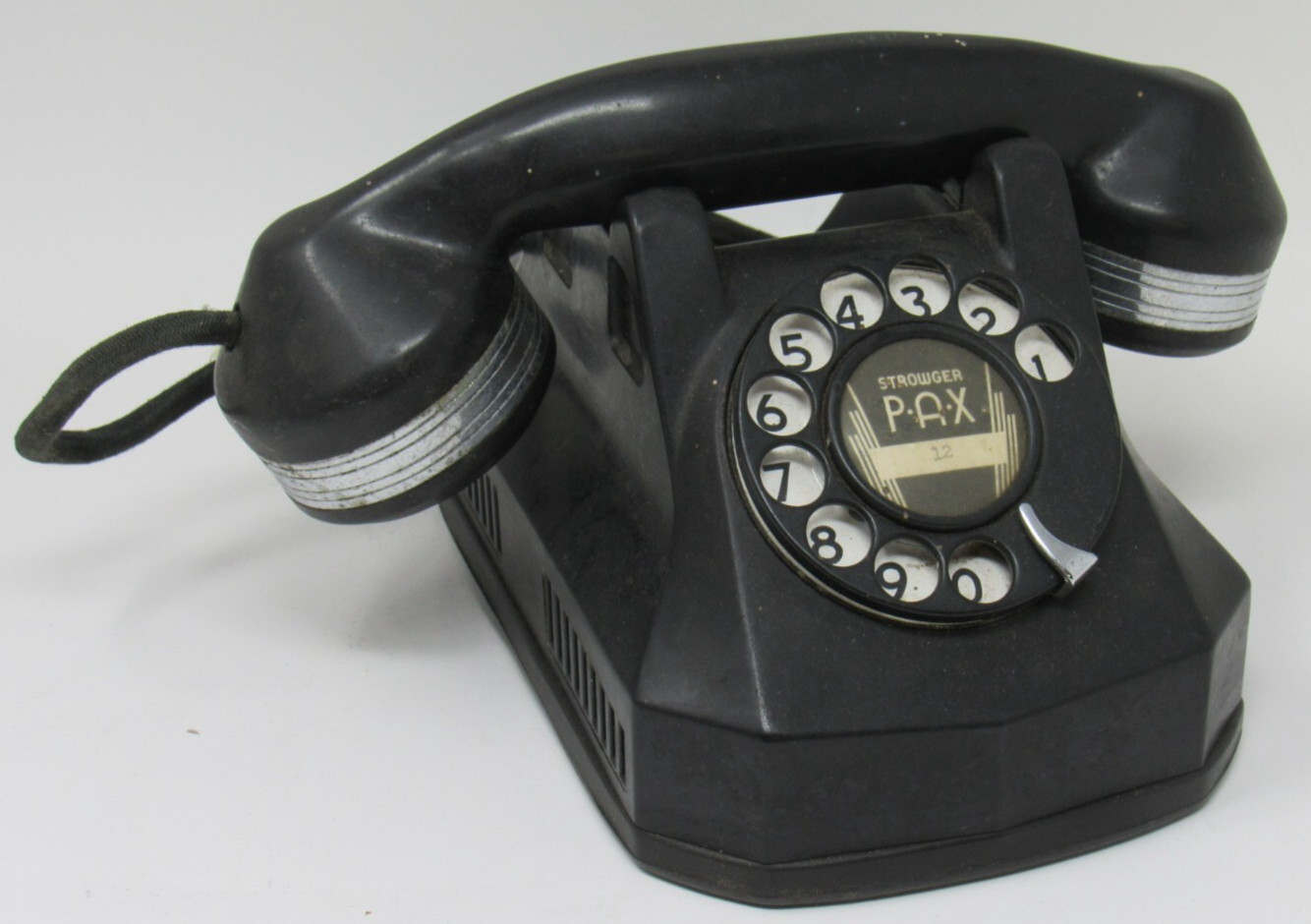 Vintage Strowger Pax Monophone Automatic Electric Bakelite Rotatory Telephone