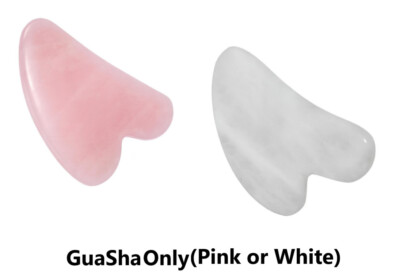 Jade Gua Sha Rose Natürliches Gesicht Körper Massagegerät Quarz Gesichtsschaber Therapie