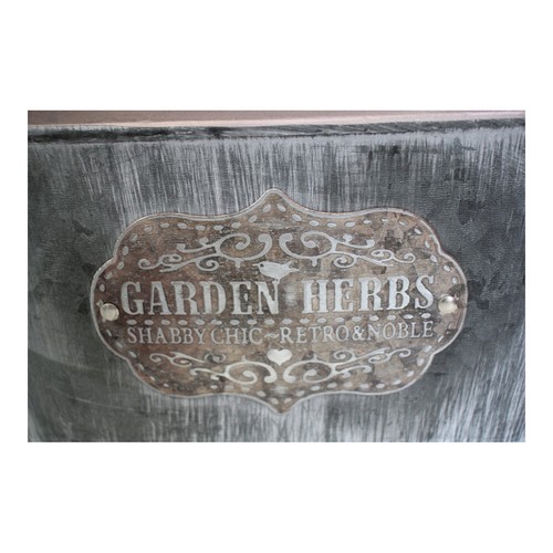 3pc Oval 34.5/30/25.5cm Herbs Planter w/ Handle Garden Pot Display Set Brown - Picture 2 of 2