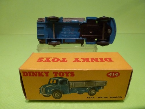 DINKY TOYS 414 DODGE REAR TIPPING WAGON - TIPPER - BLUE GREY - EXCELLENT IN BOX - Bild 11 von 11